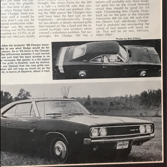 VTG Original 1969 Dodge Charger 500 Magazine Ad - Picture 4 of 6